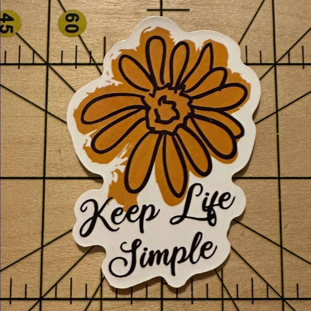 NEW Flower Daisy Aesthetic Waterproof Vinyl Sticker